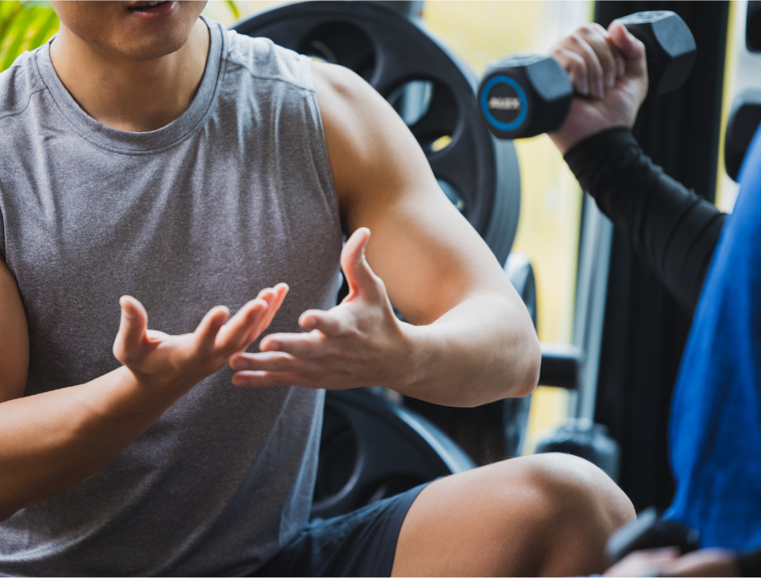 高級感のある空間 充実したトレーニングマシン設備